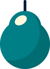 Flat Fruit Simple Illustration