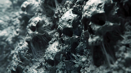 Obraz premium Nightmarish Hellscape of Demonic Suffering in the Abyss of Eternity 3D Render