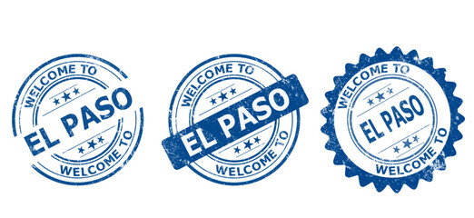 El Paso blue old stamp sale