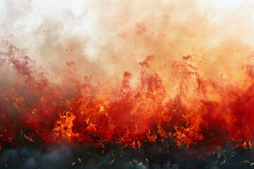 Raging Wildfire Consuming Everything in its Path - Cinematic 3D Rendering of Apocalyptic Inferno in Photographic Style