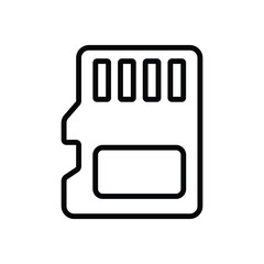 sd card icon vector design template simple and clean