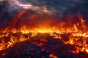 Souls Endure Eternal Torment Amidst the Flames of Perdition in 3D Cinematic