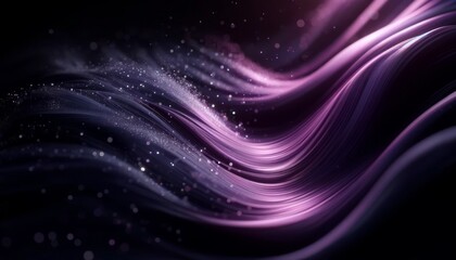 Fototapeta premium A close-up of a silky purple current with silver specks, evoking the mystery of twilight.