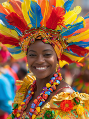 Person celebrating juneteenth, ai