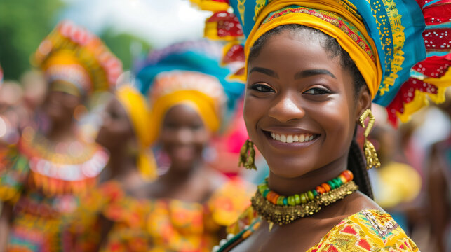 Person celebrating juneteenth, ai