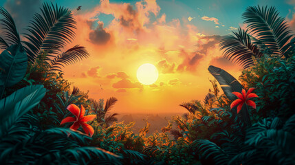 Hidden paradise and tropical dreams