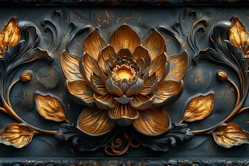 Close up of the Lotus flower in the temple,Thailand