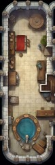 DnD Battlemap medieval, fortress, warfare, strategy, design, architecture