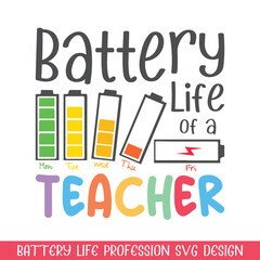 Battery life of a tutor funny saying professional life designs