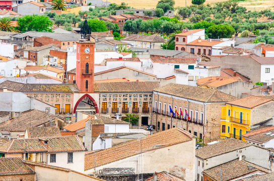 Clock Tower in Oropesa, Spain