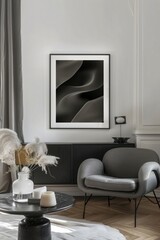 Abstract art poster print decoration, modern living room and office concept art