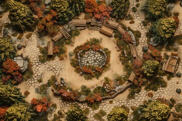 DnD Battlemap Goblin Camp Battlemap - Small campsite surrounded by forests.