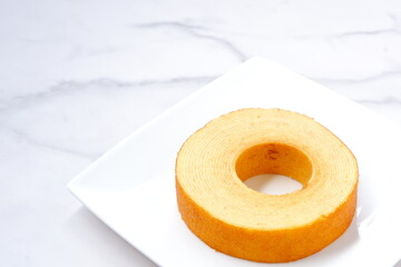 美味しそうなバウムクーヘン
