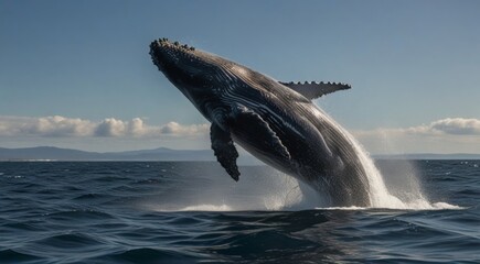 Obraz premium dolphin jumping out of water