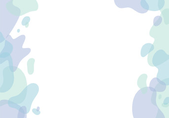 透明感のある夏色のふにゃふにゃしたフレーム