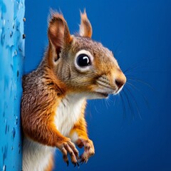 the Eastern grey squirrel eat nut, hold nut, transparent background
