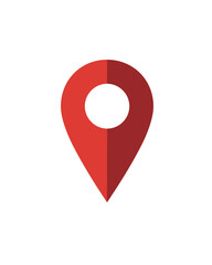 Fototapeta premium location icon red vector logo