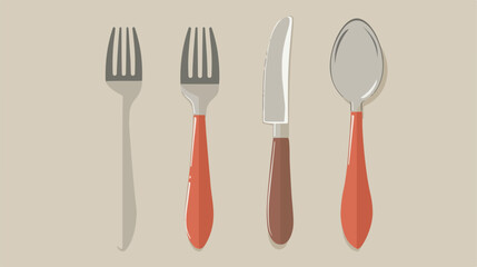 Fork knife spoon cutlery icon image Vector illustration