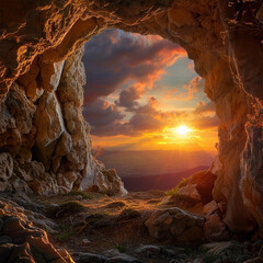 As the sun rises, embrace the profound symbolism of the empty tomb of Jesus Christ.