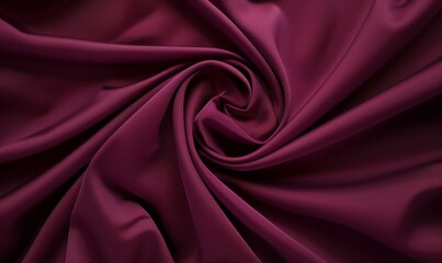 maroon fabrics folded around, wrinkled cloth background.