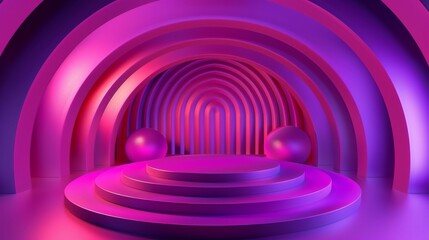 Naklejka premium 3D vector podium designs, tailored for showcasing a wide range of products with style and sophistication.