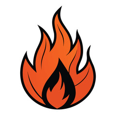 Solid color Fire flying sparks with a dark background vector design