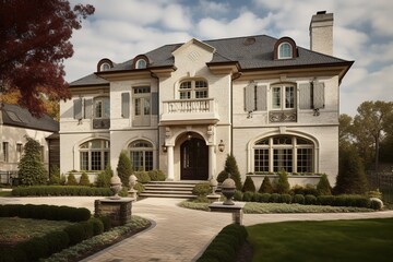 a large house with a large front porch and a large front porch.