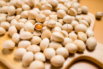 Stack of gingko biloba seeds