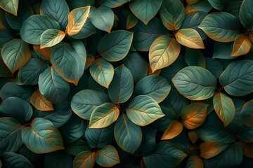 Green leaves pattern background,  Green leaves texture,  Tropical leaf pattern