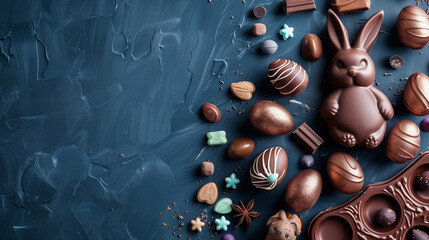chocolate easter eggs or ester bunny