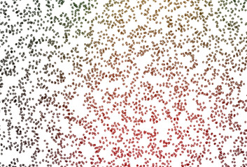 Obraz premium Light Green, Red vector cover with spots.