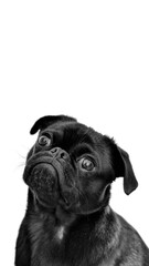 black pug dog