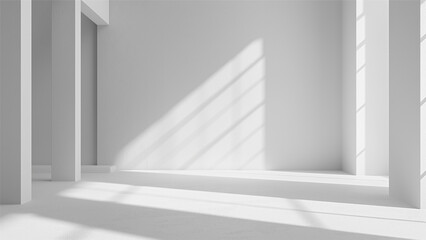 Fototapeta premium Abstract studio background for product presentation. Empty room with shadows.