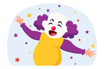 April Fools Flat Illustration Design