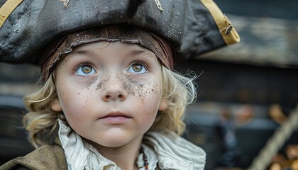 kid plays pirate 