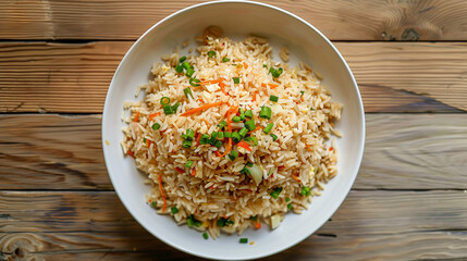 rice with vegetables or chicken desi food 
