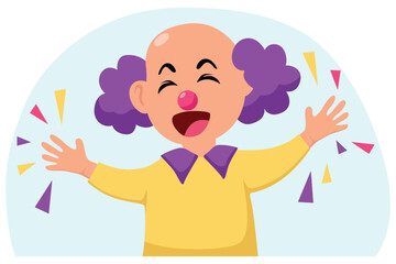 April Fools Flat Illustration Design