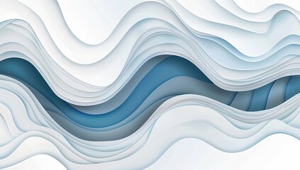 Fototapeta premium light blue abstract wavy buisness background