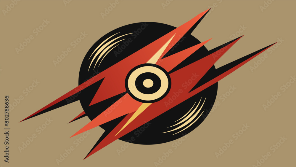 Poster jagged lightninglike lines through the canvas representing the raw power and intensity found in the 