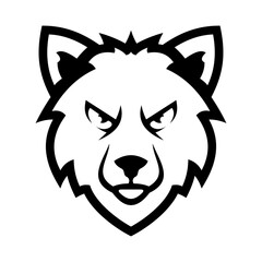 Wolf Head Vector Logo Design Template