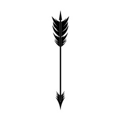 Black arrow isolated on transparent background