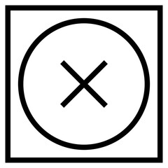 Close icon. Delete icon vector. cross sign