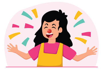 April Fools Flat Illustration Design