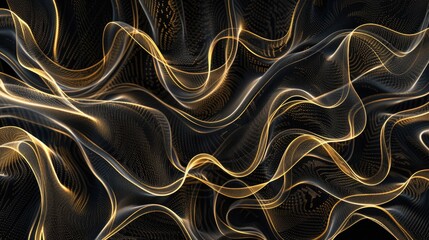 Abstract black and gold background suitable for various design projects