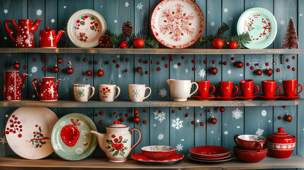 chinese new year decoration cup of tea 