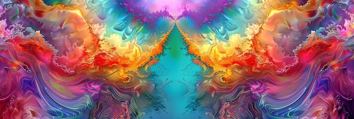 a colorful fractal image featuring a variety of shapes and sizes, including a square, triangle, rec