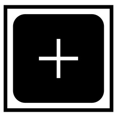 Obraz premium Add item / positive sign icon for apps and websites