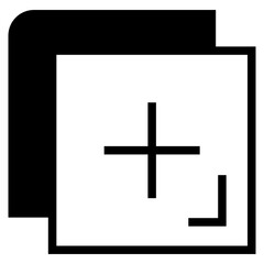 Fototapeta premium Add item / positive sign icon for apps and websites