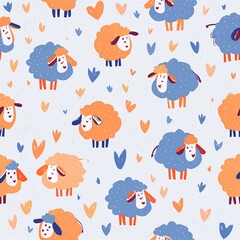 Graphic of a goat pattern 