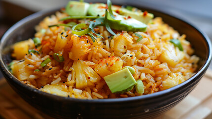 rice with vegetables or chicken